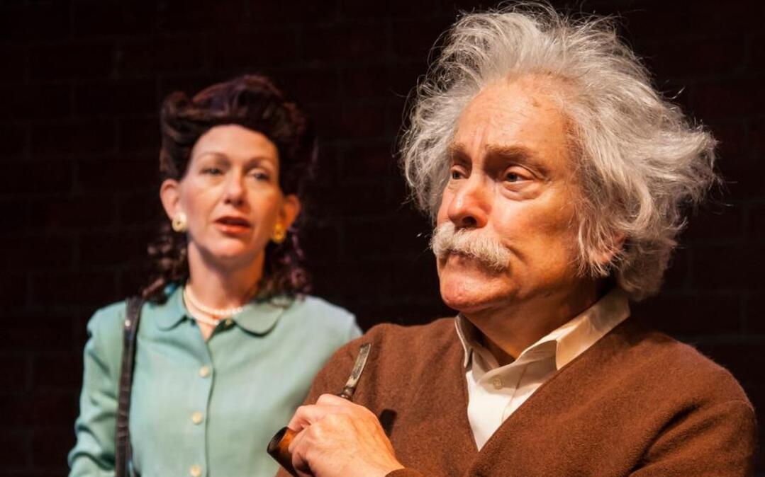 Ginger Lee McDermott and Robert Zukerman star in “Relativity” at Florida Studio Theatre in Sarasota.