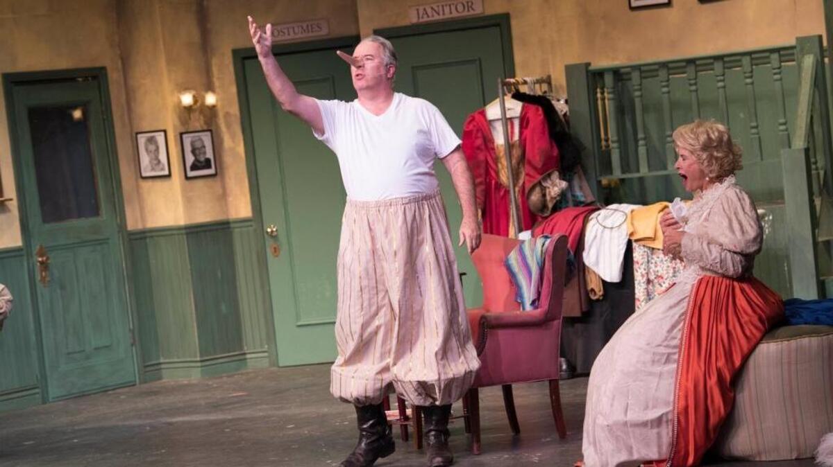Chris Caswell and Lynne Doyle star in “Moon Over Buffalo.”