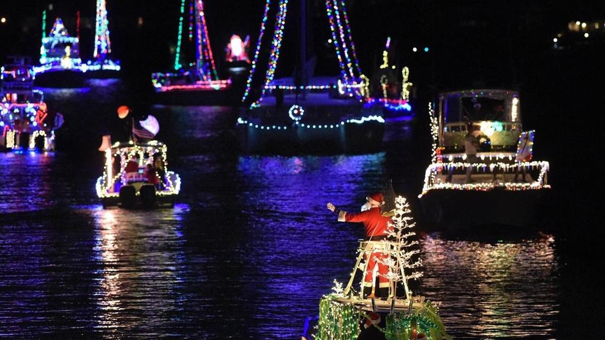 Holiday boat parades are a Christmas time tradition in Manatee County. Decorated boats float down the Manatee River in this Bradenton Herald file photo.