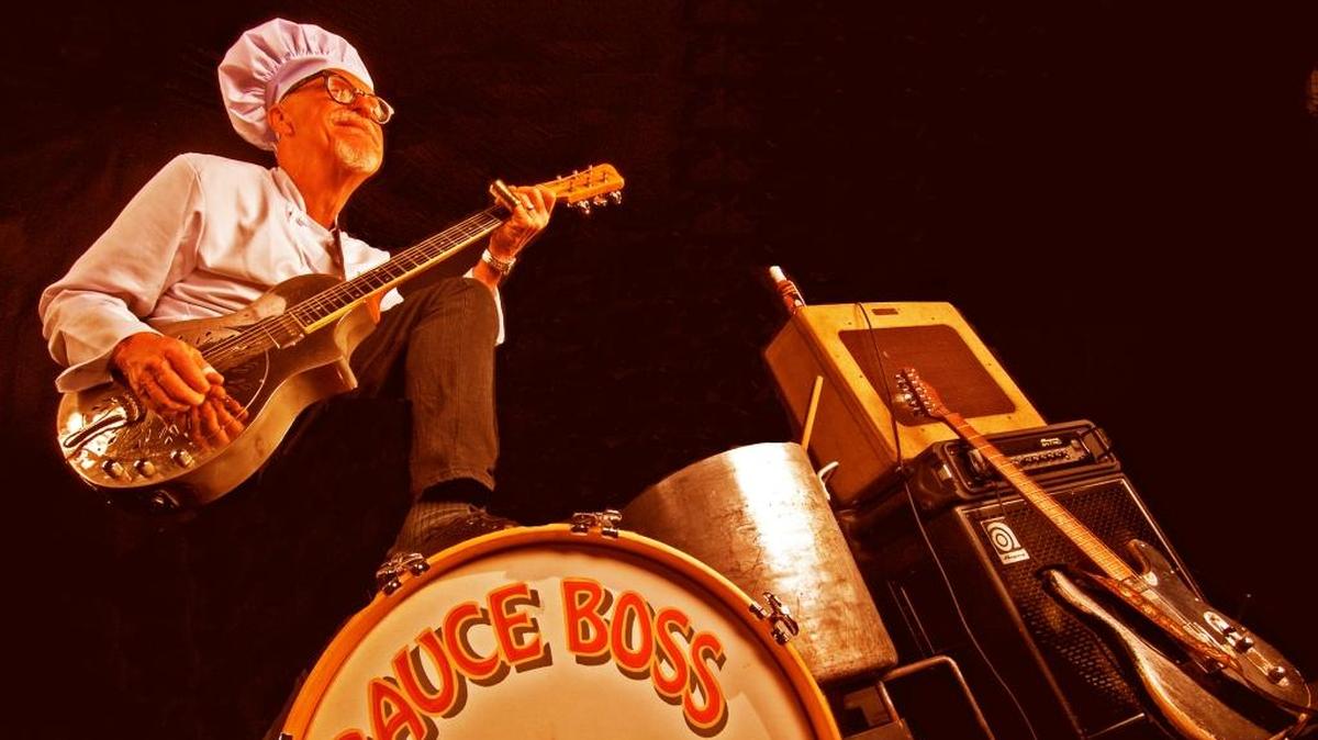 Bill “Sauce Boss” Wharton cooks gumbo while he performs, and then serves it to the audience. He’ll be at Ace’s Live in Bradenton on Sunday.