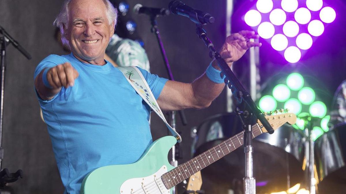 This July 29, 2016 file photo shows Jimmy Buffett performing on NBC’s “Today” show in New York.