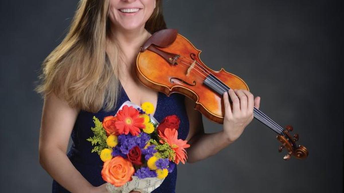 Violinist Margot Zarzycka of the Sarasota Orchestra performs in a concert titled “By Special Arrangement.”
