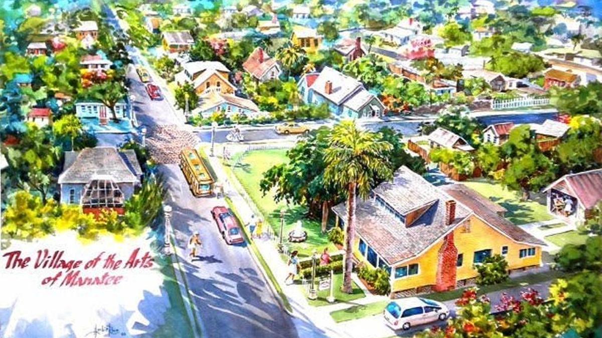 Artwork by Herbie Rose, one of the founders of the Village of the Arts in Bradenton. Rose died Tuesday, June 27, at age 87.