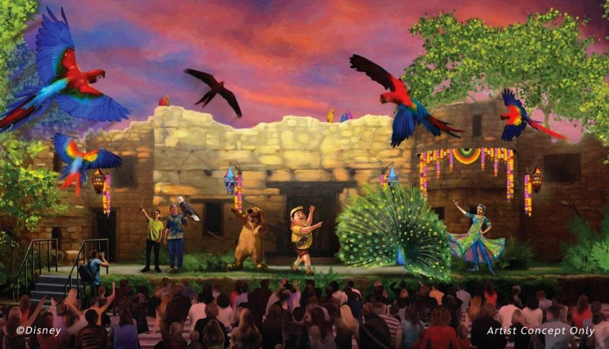 “UP! A Great Bird Adventure,” a new show featuring Russell and Dug from the animated film “Up,” will debut at Disney’s Animal Kingdom April 22, which is the park’s 20th anniversary.