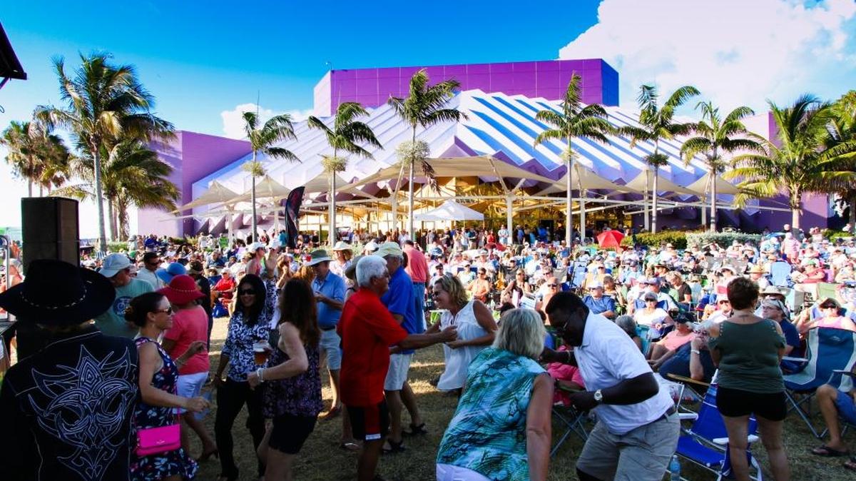 The free Sunset on the Bay event at Van Wezel Performing Arts Hall features Yesterdayze, Westcoast Black Theatre Troupe and athletes from the World Rowing Championships.