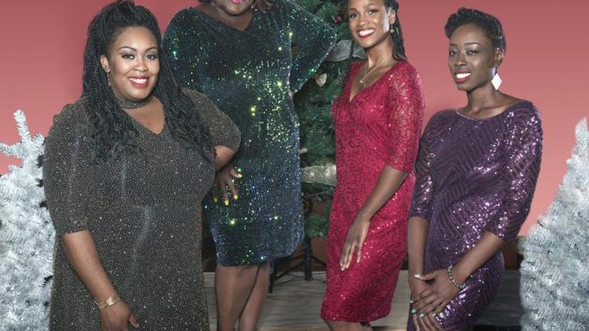 The ladies of “A Motown Christmas” include, from left, Ariel Blue, Tarra Conner Jones, JoAnna Ford and Ashley Brooks.