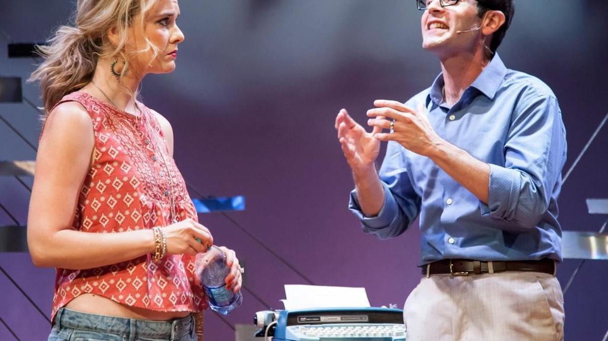 Rachel Moulton as Shelley and Sid Solomon as Isaac in “The God of Isaac.”