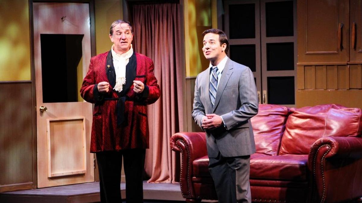 Ben Taylor and Craig Weiskerger star in the Manatee Players’ production of “The Producers.”