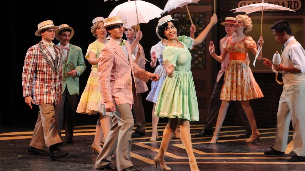 The cast performs in the Manatee Players’ production of “42nd Street.”
