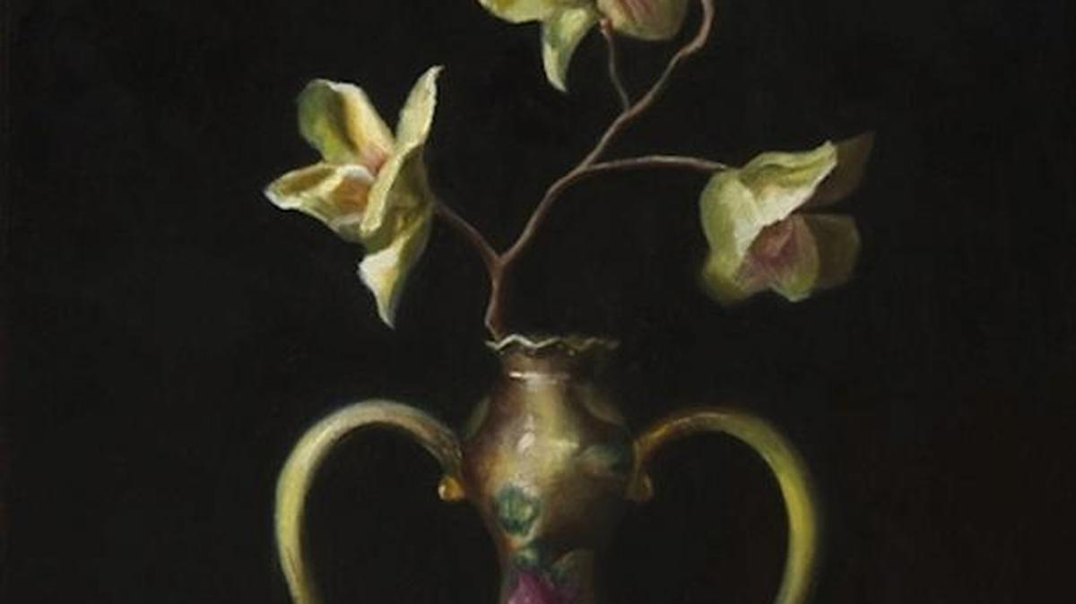 Linda Sheffield’s oil painting “A Quiet Moment.”