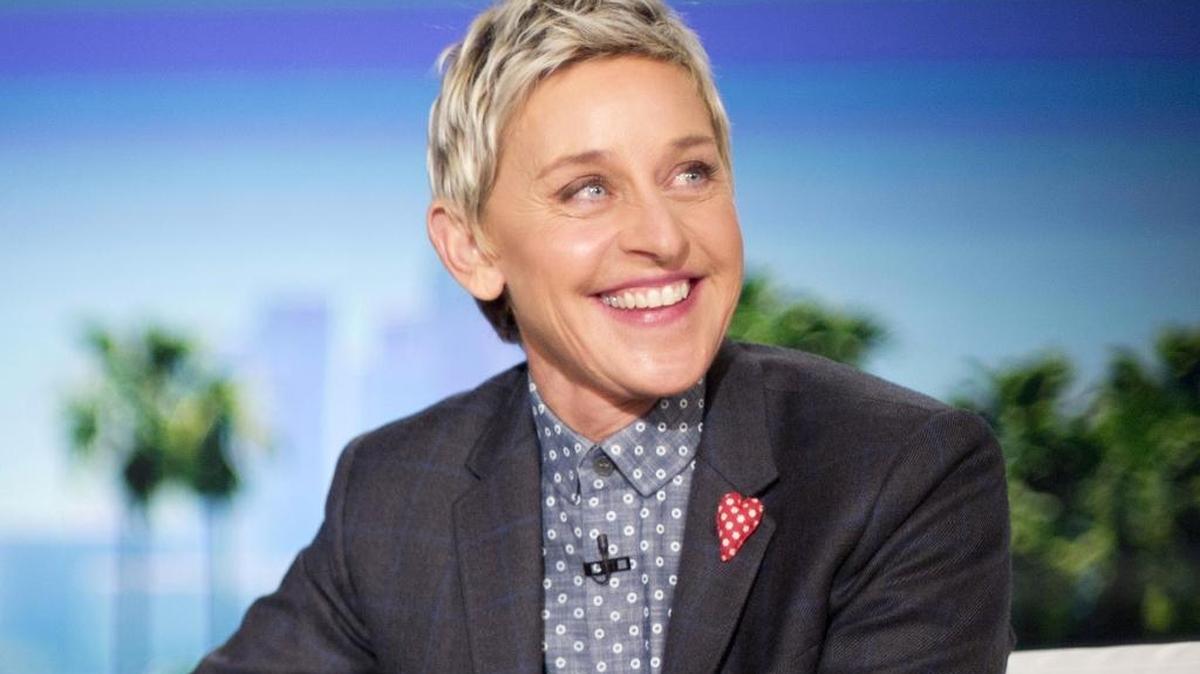 In this Feb. 11, 2016 file photo, host Ellen DeGeneres appears during a taping of “The Ellen DeGeneres Show,” in Burbank, Calif. DeGeneres voices the character of Dory in the Disney Pixar animated feature, “Finding Dory.”