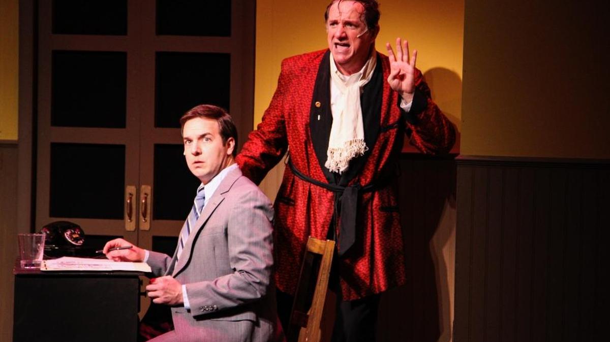 Craig Weiskerger and Ben Taylor star in the Manatee Players’ production of “The Producers.”