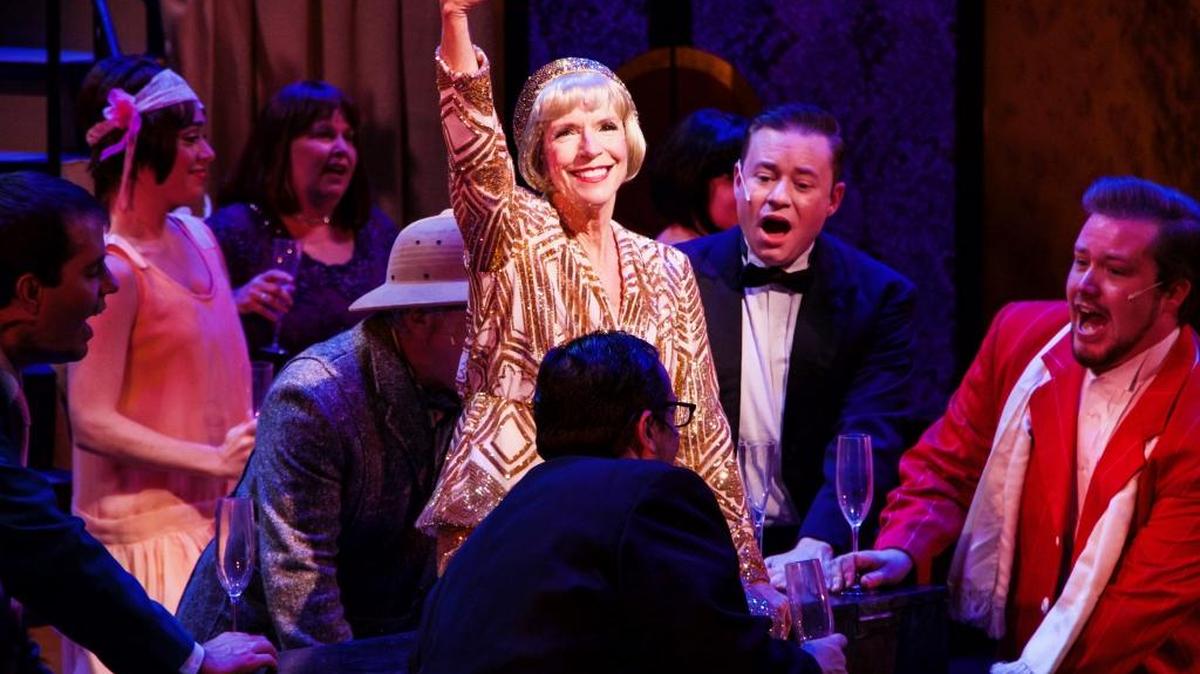Ellen Kleinschmidt and company in the Manatee Players’ production of “Mame.”