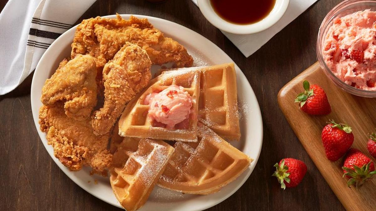 Fried Chicken and Waffles are a comfort-food classic served at Metro Diner, located at 3501 S. Tamiami Trail inside Westfield Siesta Key mall.