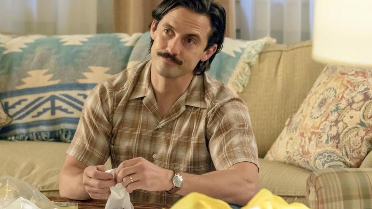 This image released by NBC shows Milo Ventimiglia in a scene from the series, “This Is Us.”