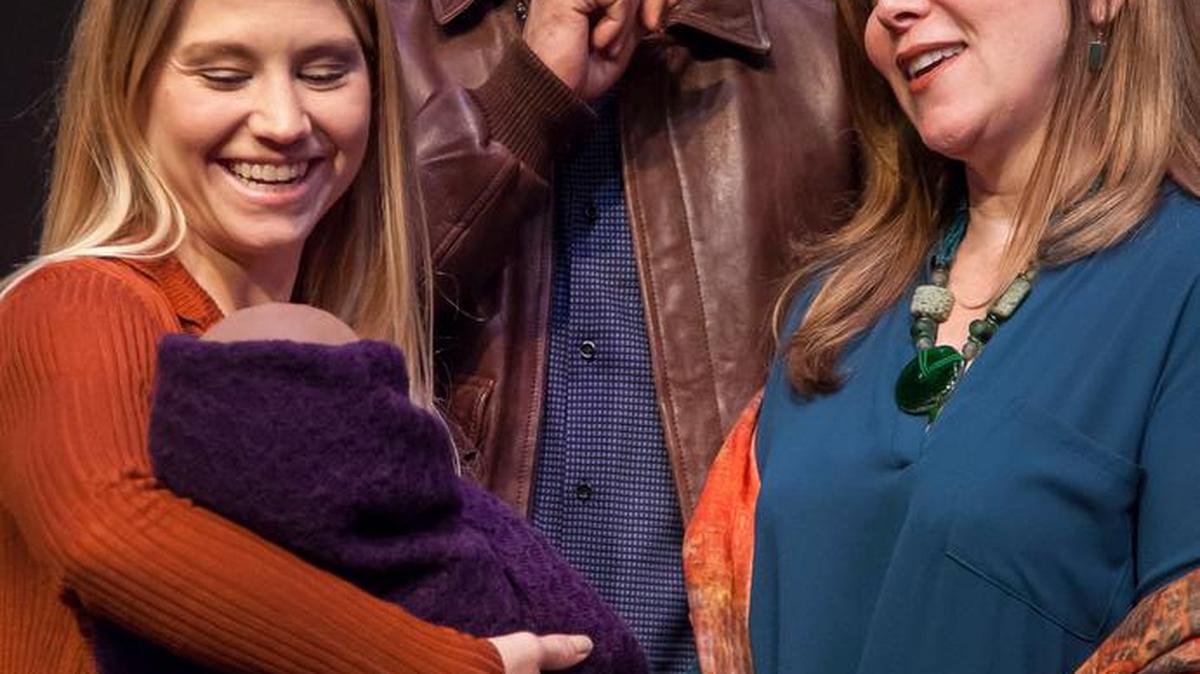 Allyson Jean Malandra, Christopher M. Smith and Rita Rehn in ‘Clever Little Lies.