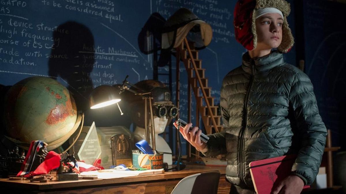This image released by Focus Features shows Jaeden Lieberher in a scene from “The Book of Henry.”