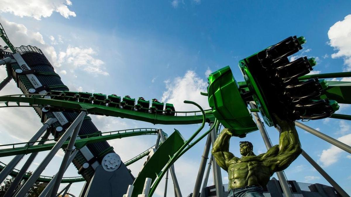 Univeral Orlando’s The Incredible Hulk Coaster now features thrilling new enhancements including a brand-new ride vehicle, a new, original storyline and completely redesigned queue experience, as well as an all-new onboard ride score produced by Patrick Stump, front man for the rock band, Fall Out Boy.