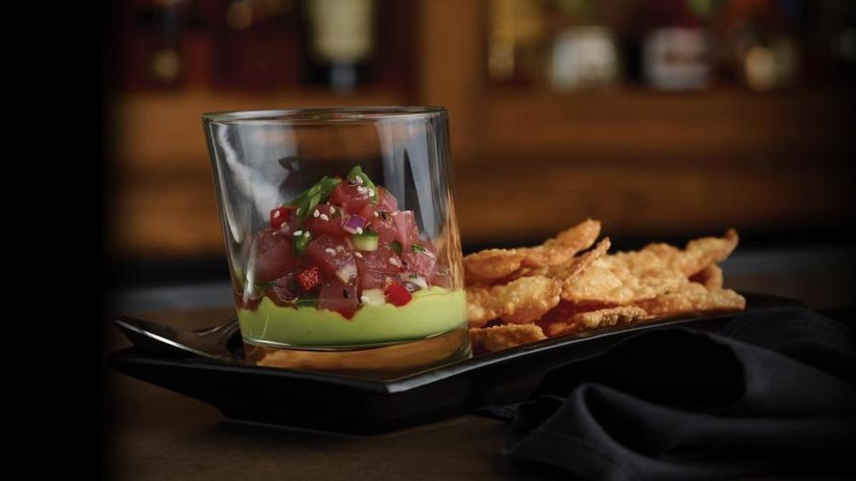 Bonefish Grill, 7456 Cortez Road, Bradenton, has announced a new happy hour menu. Bar Bites, available for $6, include Crispy Au Gratin Bites, Crispy Calamari, Ahi Tuna Poke (pictured), Mussels Josephine, Crispy Cod Sliders and Waygu Beef Sliders.