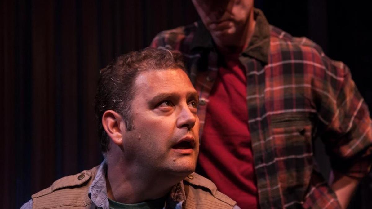 David Perez-Ribada and Michael Stewart Allen star in the Florida Studio Theatre’s production of “Stalking the Bogeyman.”