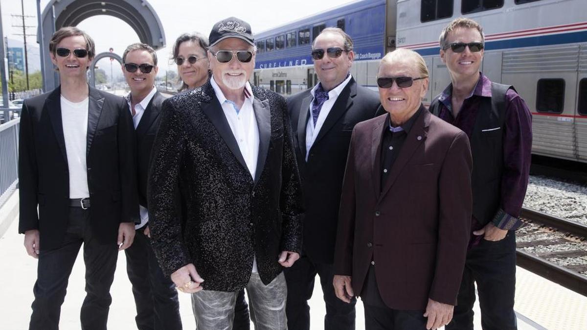 The Beach Boys perform at Van Wezel Performing Arts Hall in Sarasota on Monday. The current lineup includes Mike Love and Bruce Johnston from the band’s classic era.