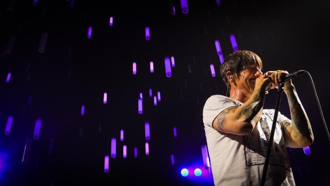 The Red Hot Chili Peppers played for their fans in Columbia, S.C., in April. They play Thursday at Amalie Arena in Tampa.