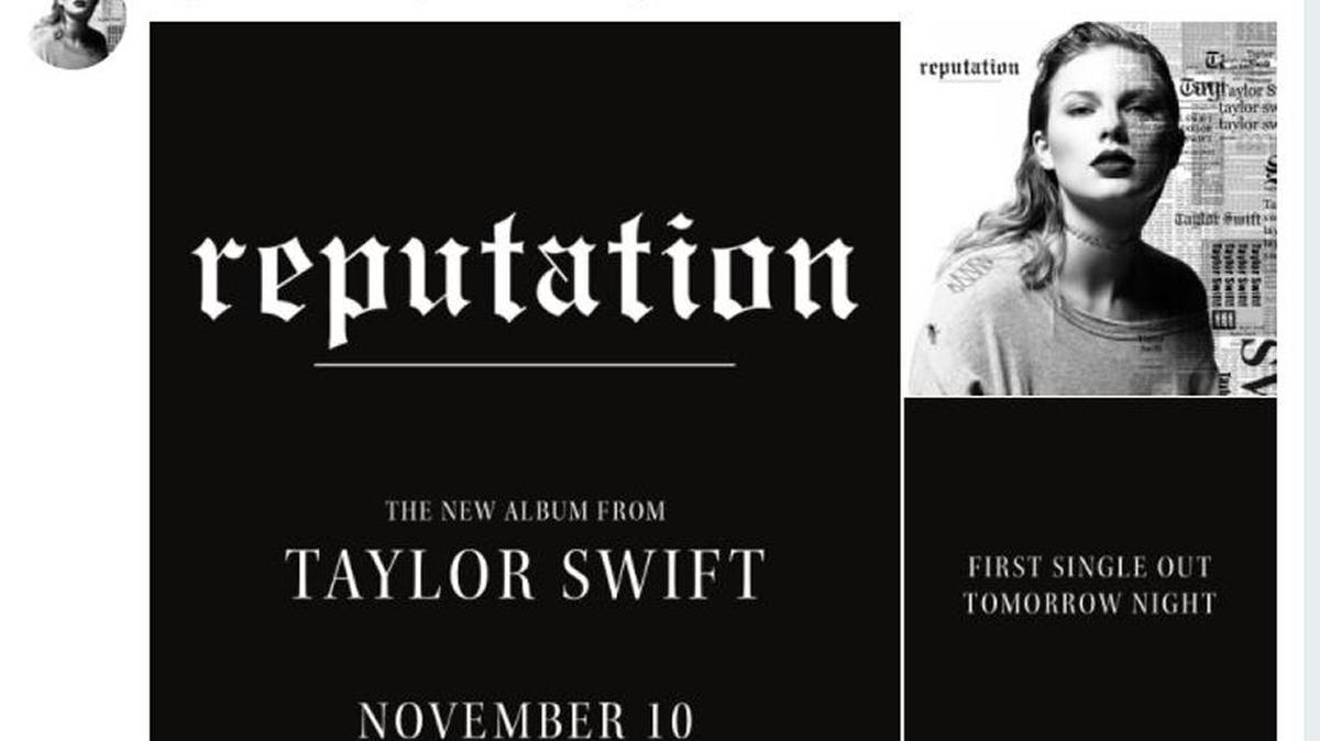 After announcing a new album due out Nov. 10, Taylor Swift released a new song “Look What You Made Me Do” Thursday night.