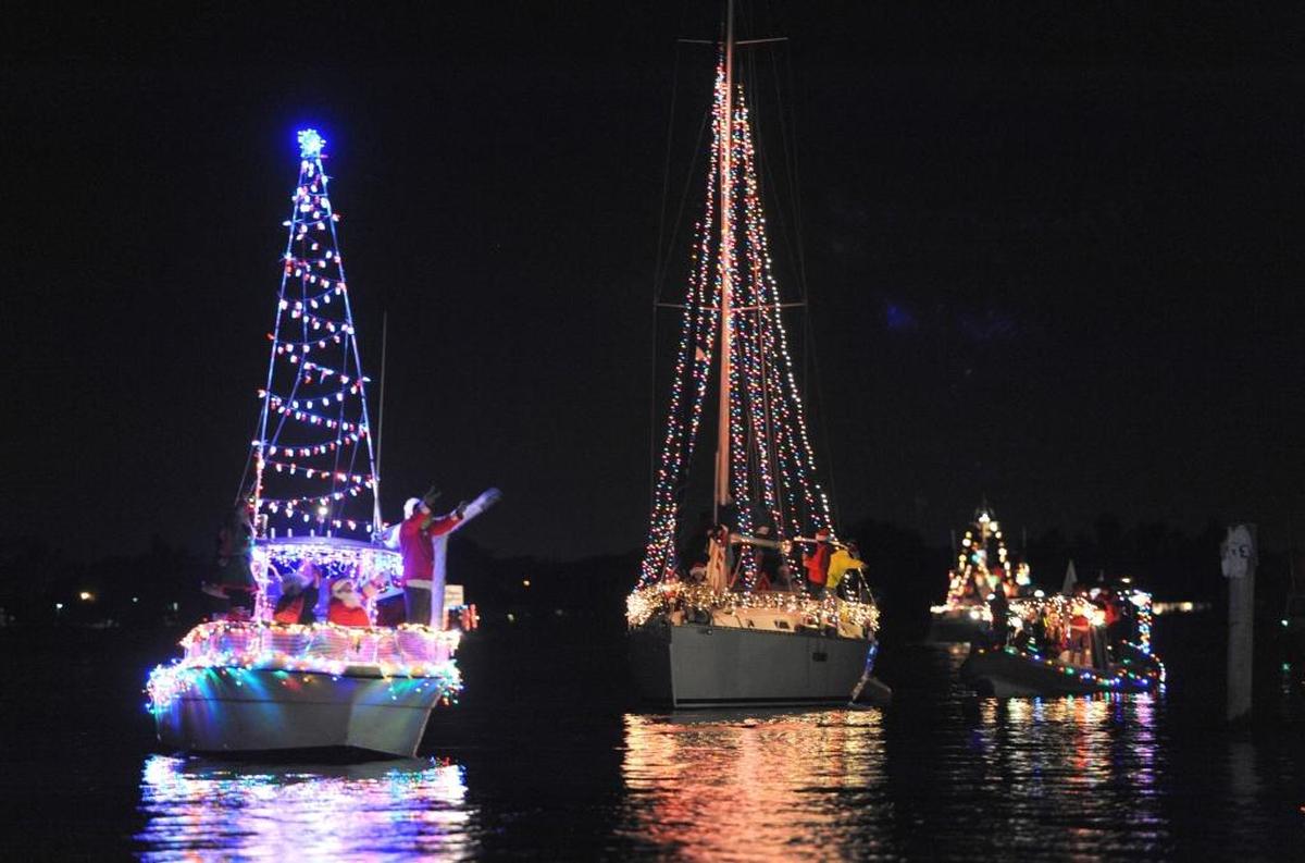 Holiday boat parades are a Christmas time tradition in Manatee County. Decorated boats float down the Manatee River in this Bradenton Herald file photo.
