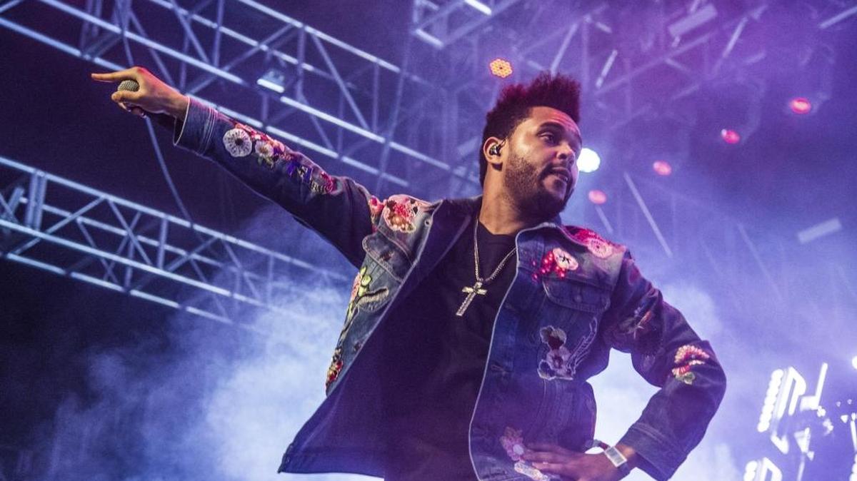 The Weeknd performs with Nav at Coachella Music & Arts Festival at the Empire Polo Club on Saturday, April 15, 2017, in Indio, Calif.
