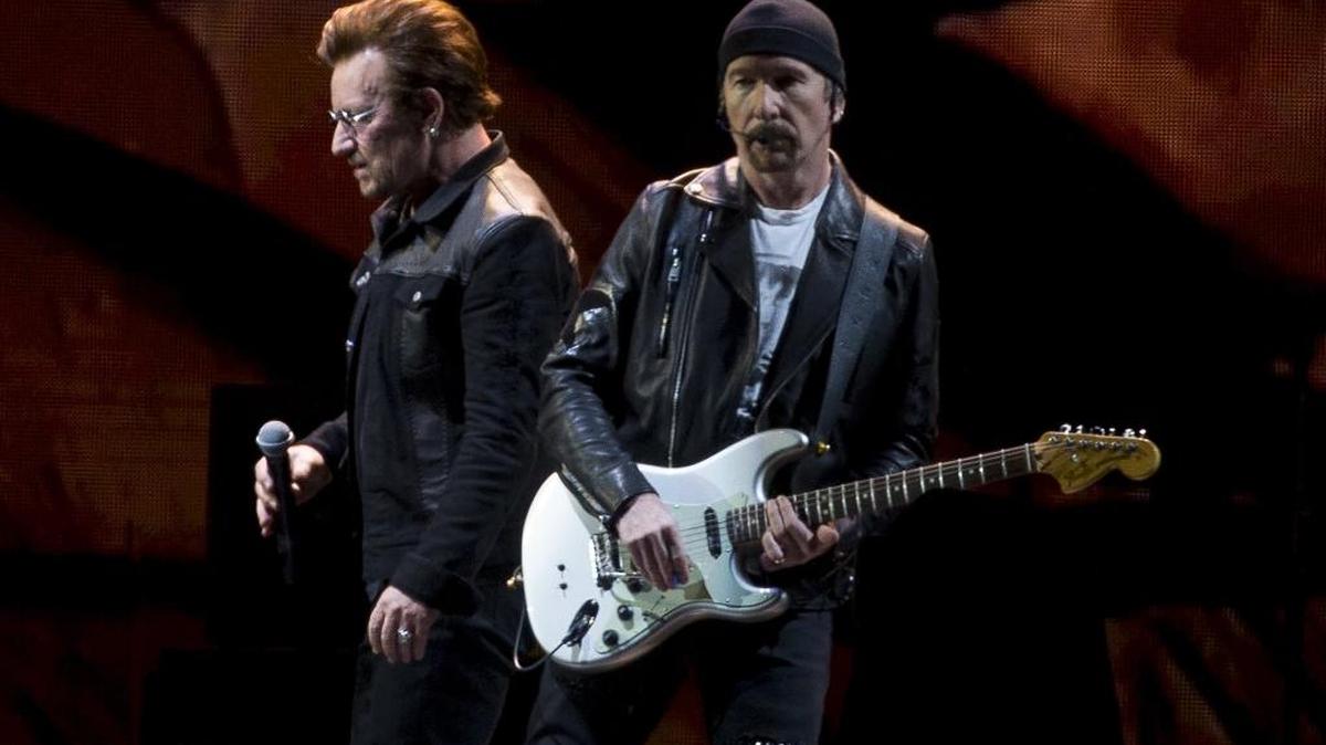 Bono and The Edge, members of U2, kicked off their world tour of “The Joshua Tree” in Vancouver, B.C., on May 12.