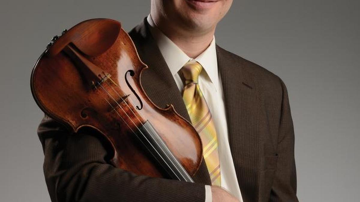 Daniel Jordan, the Sarasota Orchestra’s concertmaster, is the soloist during the weekend’s Masterworks concerts.