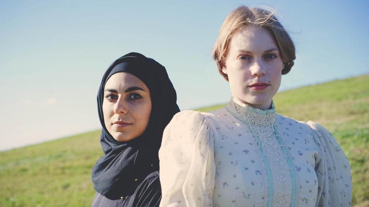 Mari Vial-Golden, left, and Kate Berg star in Urbanite Theatre’s production of “Echoes.”