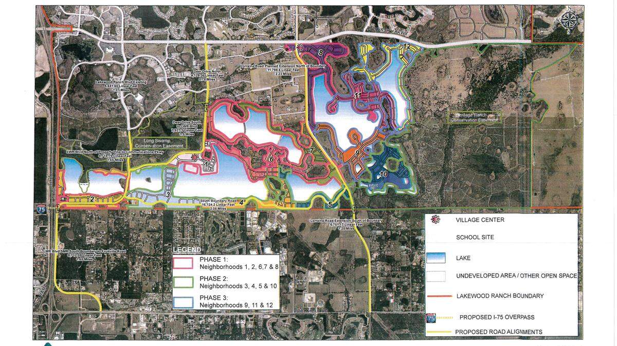 Groundbreaking on the Villages of Lakewood Ranch is expected in early 2016. 
 PROVIDED RENDERING