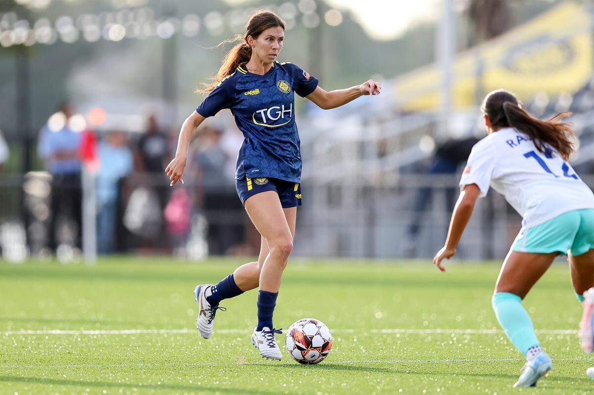 Tampa Bay Sun midfielder Erika Tymrak, a Bradenton native, is retiring after 13 professional soccer seasons. Her last regular-season home match is Saturday, May 24, 2025.