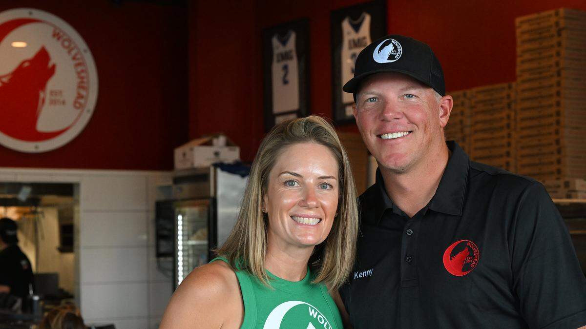 Wolveshead owners Caitlyn and Kenny Buchanan recently opened a new Wolveshead Pizza at 5348 34th St. W., Bradenton, shown on Friday, Oct. 17, 2025.