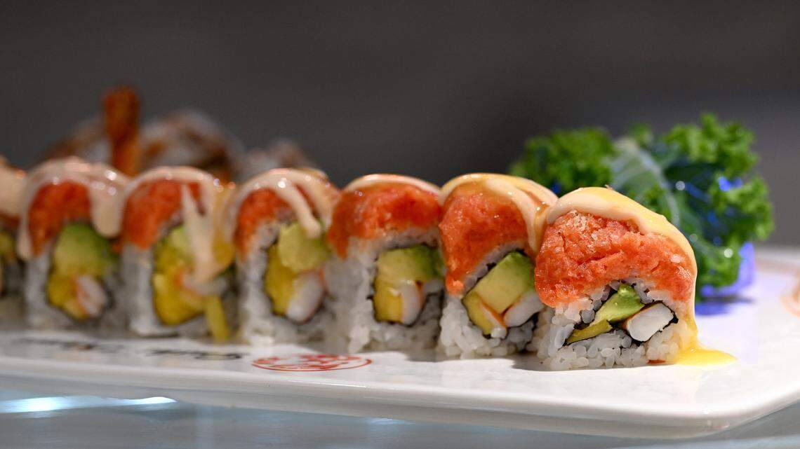 One of the many rolls on the menu at Sushi Kami 5726 Ranch Lake Blvd. on Jan. 7, 2026.