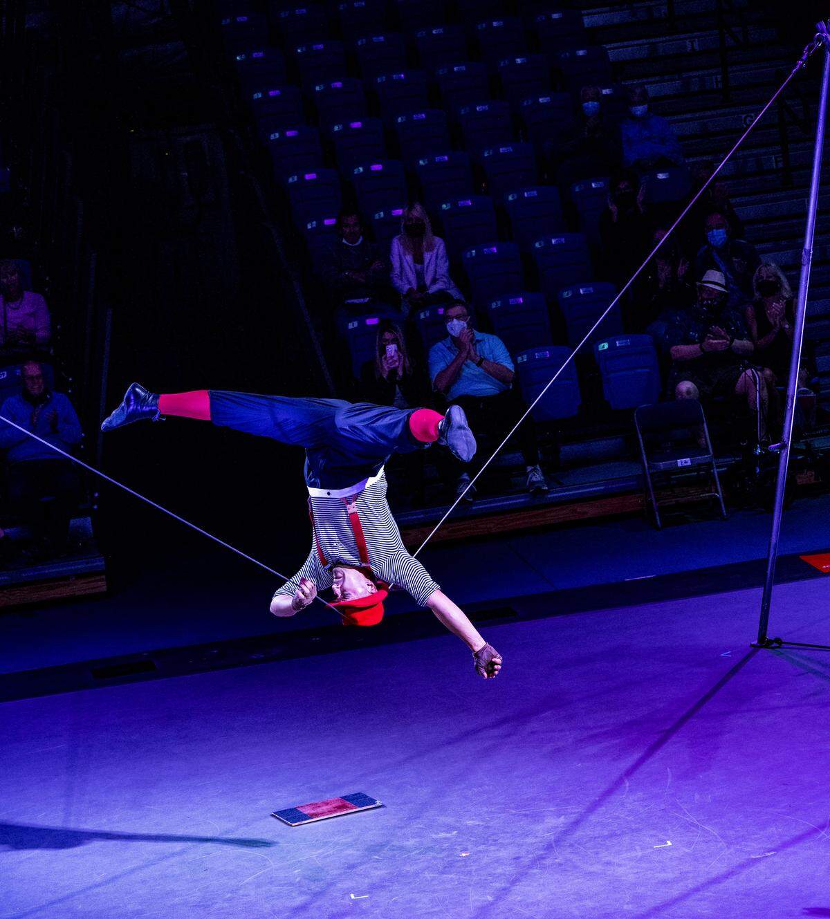 Russian slack wire artist Evgeny Vasilenko, a past Cirque du Soleil performer, is one of the featured acts at this year’s Circus Sarasota showcase, Feb. 11- March 6, 2022 at Nathan Benderson Park.