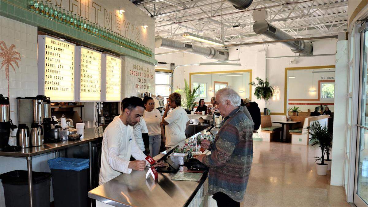 1/25/2020-- Whitney’s opened in January at 6990 Gulf of Mexico Drive, Longboat Key. The restaurant is located in a former Chevron station.