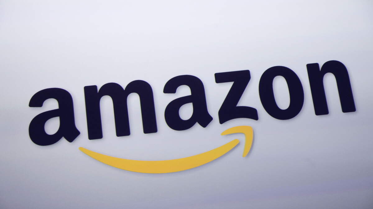 FILE - This Sept. 28, 2011, file photo shows the logo for Amazon during a news conference, in New York. Amazon is launching its site for handcrafted goods called Amazon Handmade on Thursday, Oct. 8, 2015, hoping to capitalize on shoppersí appetite for homemade goods ahead of the holiday season. (AP Photo/Mark Lennihan, File)