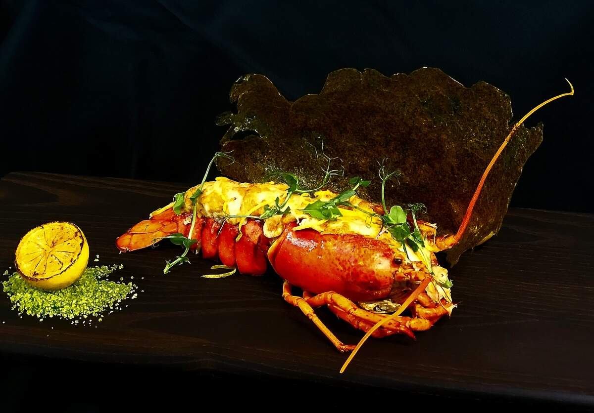 One of the food selections available from the Oyster River Rooftop Restaurant