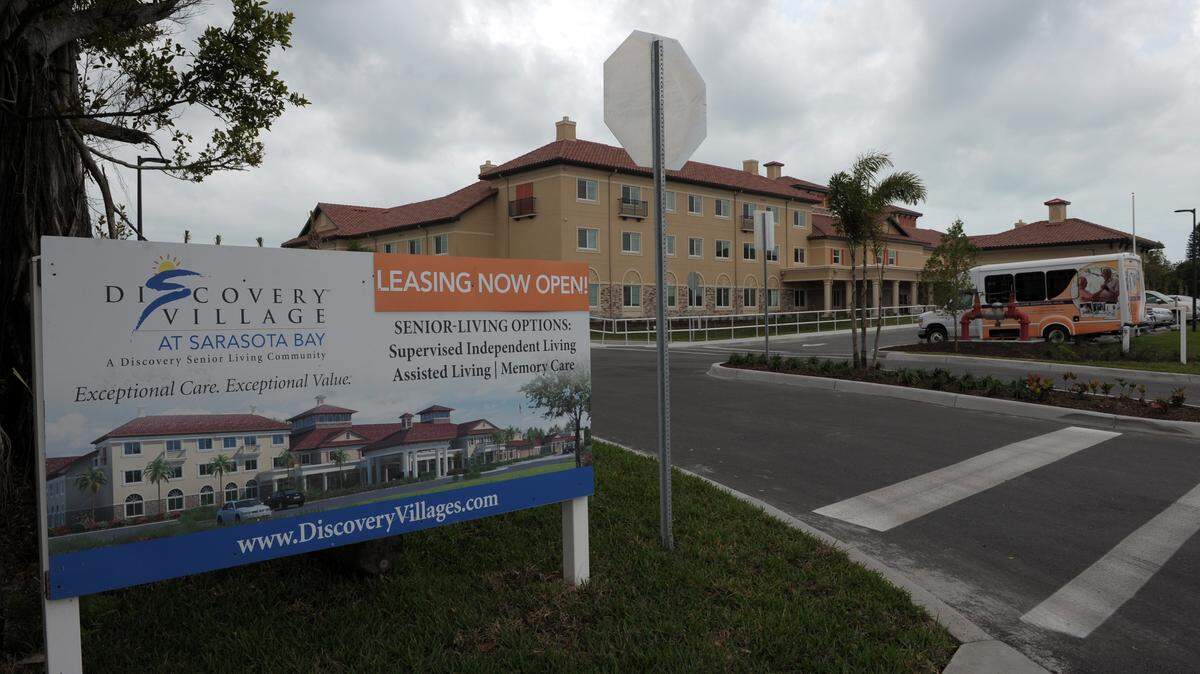 Discovery Village at Sarasota Bay opened its 130,000-square-foot independent and assisted living facility at 1414 69th Ave. W. in early March. It is one of several such facilites in the U.S. Highway 41 corridor in Manatee County that is either new or is being added on to. 
 GRANT JEFFERIES/Bradenton Herald