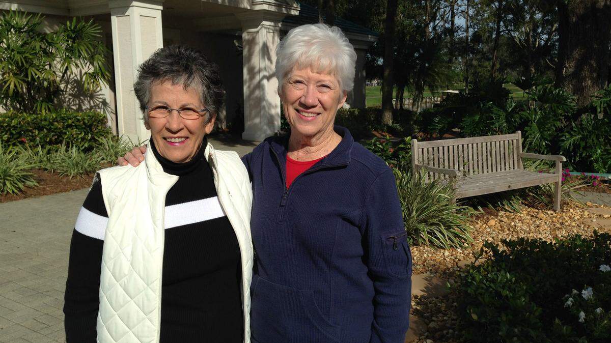 Deb Kehoe, left, and Kathi Skelton are two leading volunteers for the Homes for Our Troops benefit at Rosedale Golf and Country Club. 
 JAMES A. JONES JR./Bradenton Herald