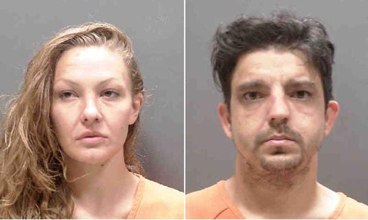 Jennalee Anderson and Juan Ayala-Gonzalez were arrested after drugs and a stolen gun were found during a traffic stop in Sarasota County Friday, according to a news release from the Sarasota County Sheriff’s Office. Anderson also had warrants for her arrest for charges related to stolen property.