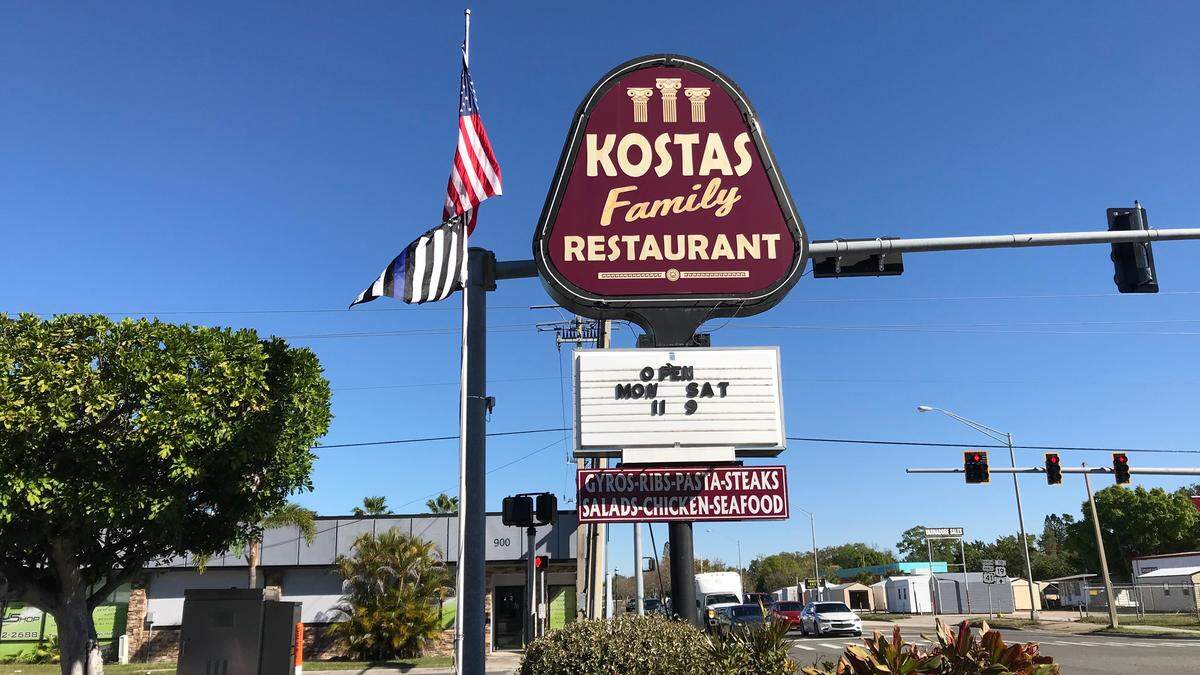 Kostas Family Restaurant is located at 1631 Eighth Ave W. in Palmetto.