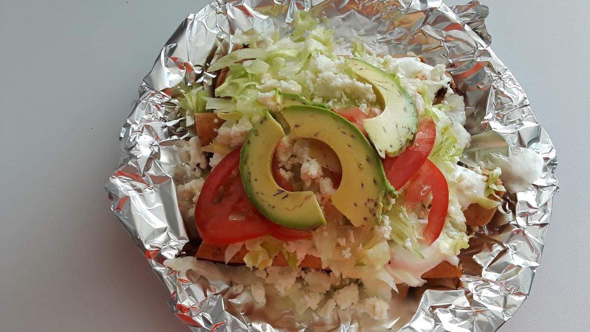Chicken flautas is one of the offerings at Luis and Cecilia Guzman’s Rincon Mexicano food truck, which is located in the parking lot of Auto Stop Tire Service, 6608 14th St. W., Bradenton.