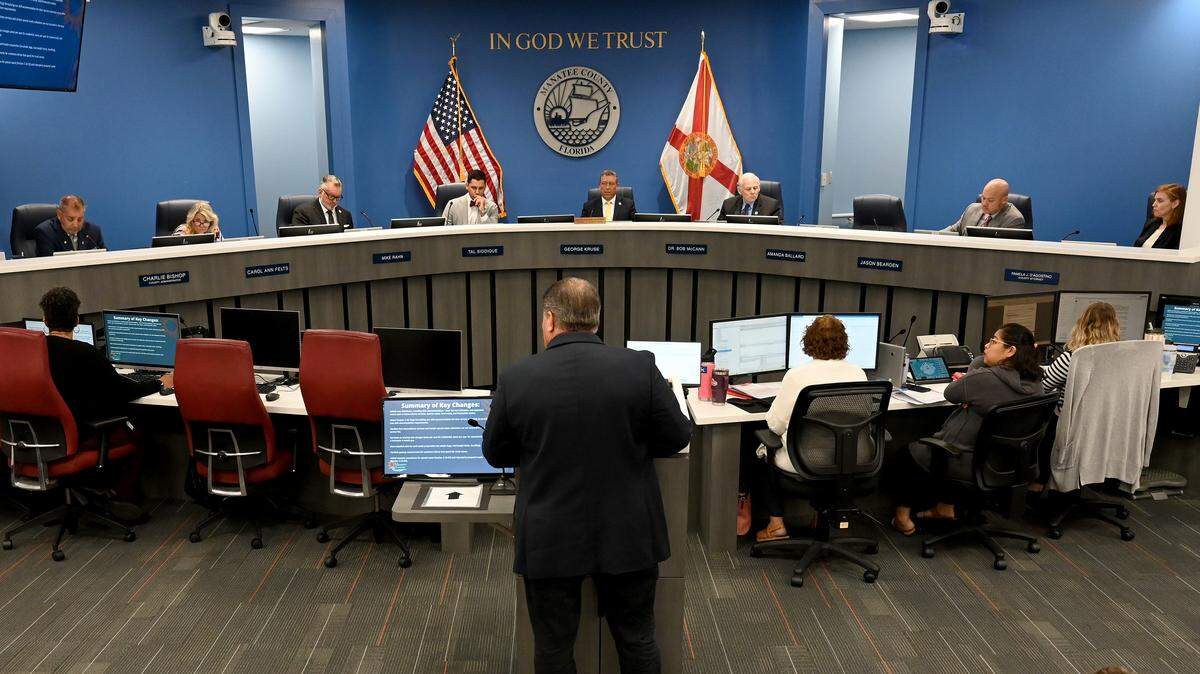 The Manatee County Commission meeting on Sept. 2, 2025.