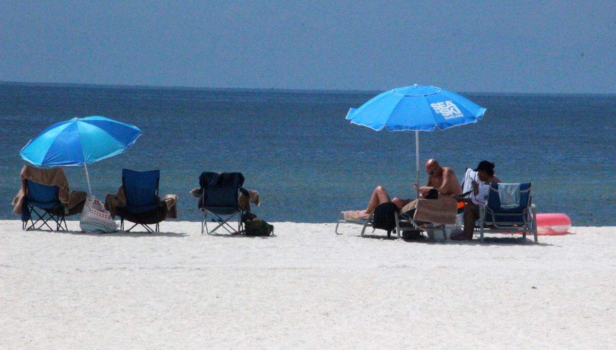 Beach parking was no problem at Manatee Beach on  Tuesday, and beachgoers had plenty of room. But with the arrival of tourist season in December, parking could be again at a premium. MCAT is planning an additional beach shuttle next year to alleviate the crunch.