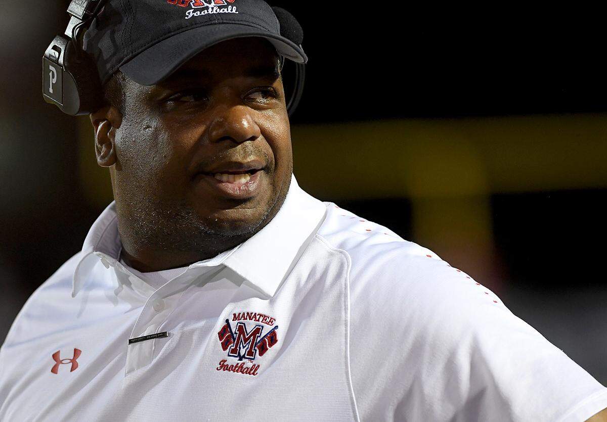 Head coach Yusuf Shakir guided Manatee to the Class 7A-District 10 title this season.