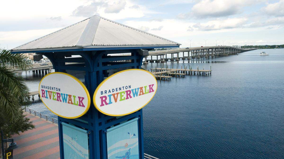 The Riverwalk expansion in downtown Bradenton connects shops, cultural venues, restaurants and bars. It also provides a picturesque way to walk, ride or scooter along the Manatee River.