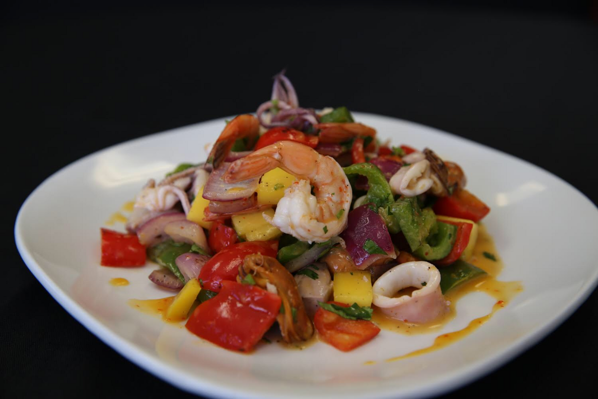 The Thai Seafood Salad is one of the specialties at George’s Seafood House in University Park.